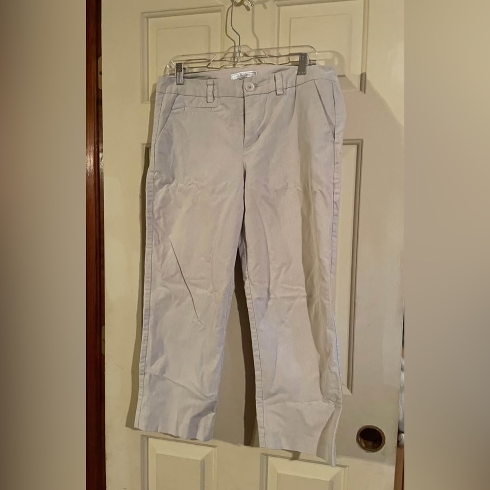 G.H. Bass & Co. Cream Stretch Trousers/Capris